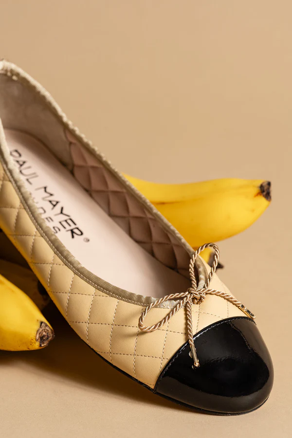 PAUL MAYER - BEST QUILTED BALLET FLAT WITH LEATHER SOLE