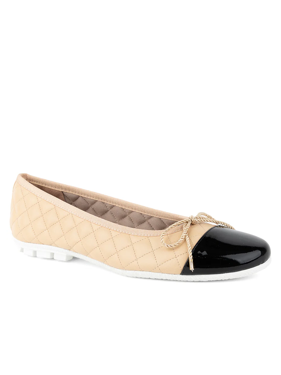 PAUL MAYER - COZY QUILTED LEATHER BALLET FLAT