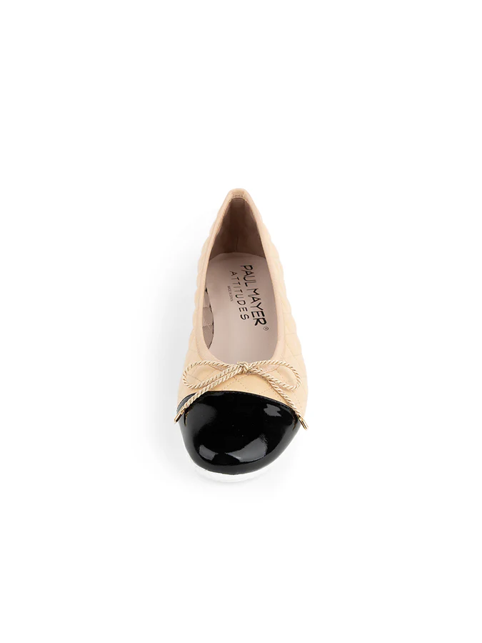 PAUL MAYER - COZY QUILTED LEATHER BALLET FLAT