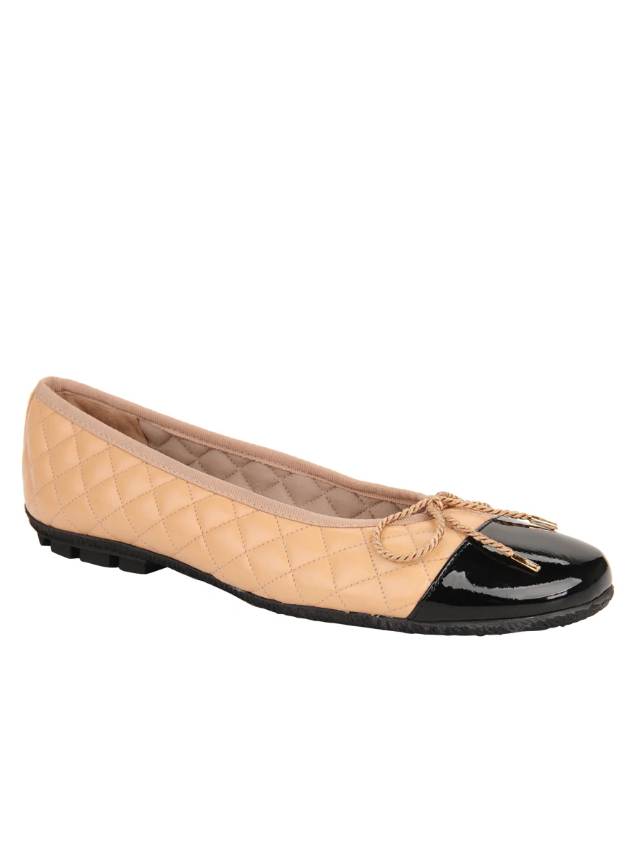 PAUL MAYER - COZY QUILTED LEATHER BALLET FLAT