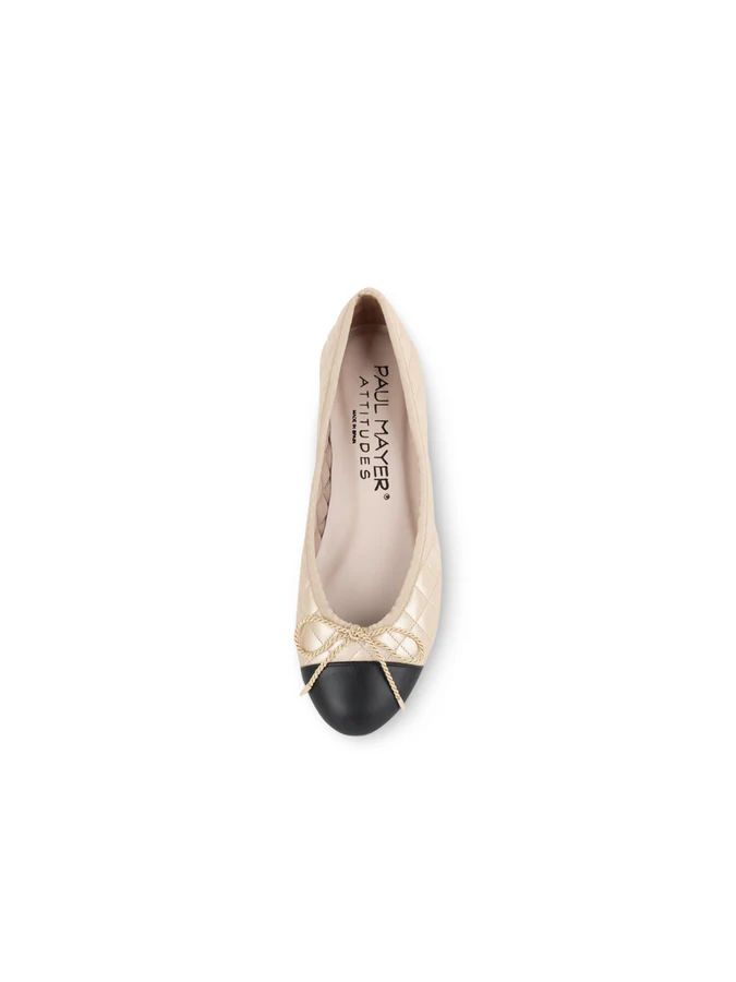 PAUL MAYER - BEST QUILTED LEATHER BALLET FLAT