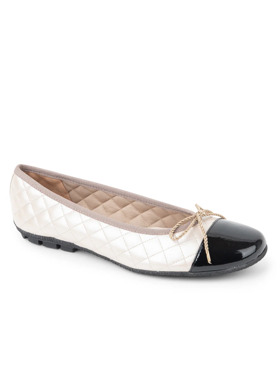PAUL MAYER - COZY QUILTED LEATHER BALLET FLAT