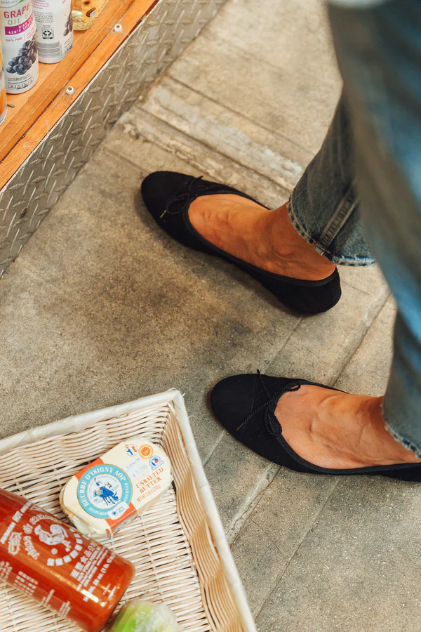 PAUL MAYER - BEST QUILTED BALLET FLAT IN SUEDE