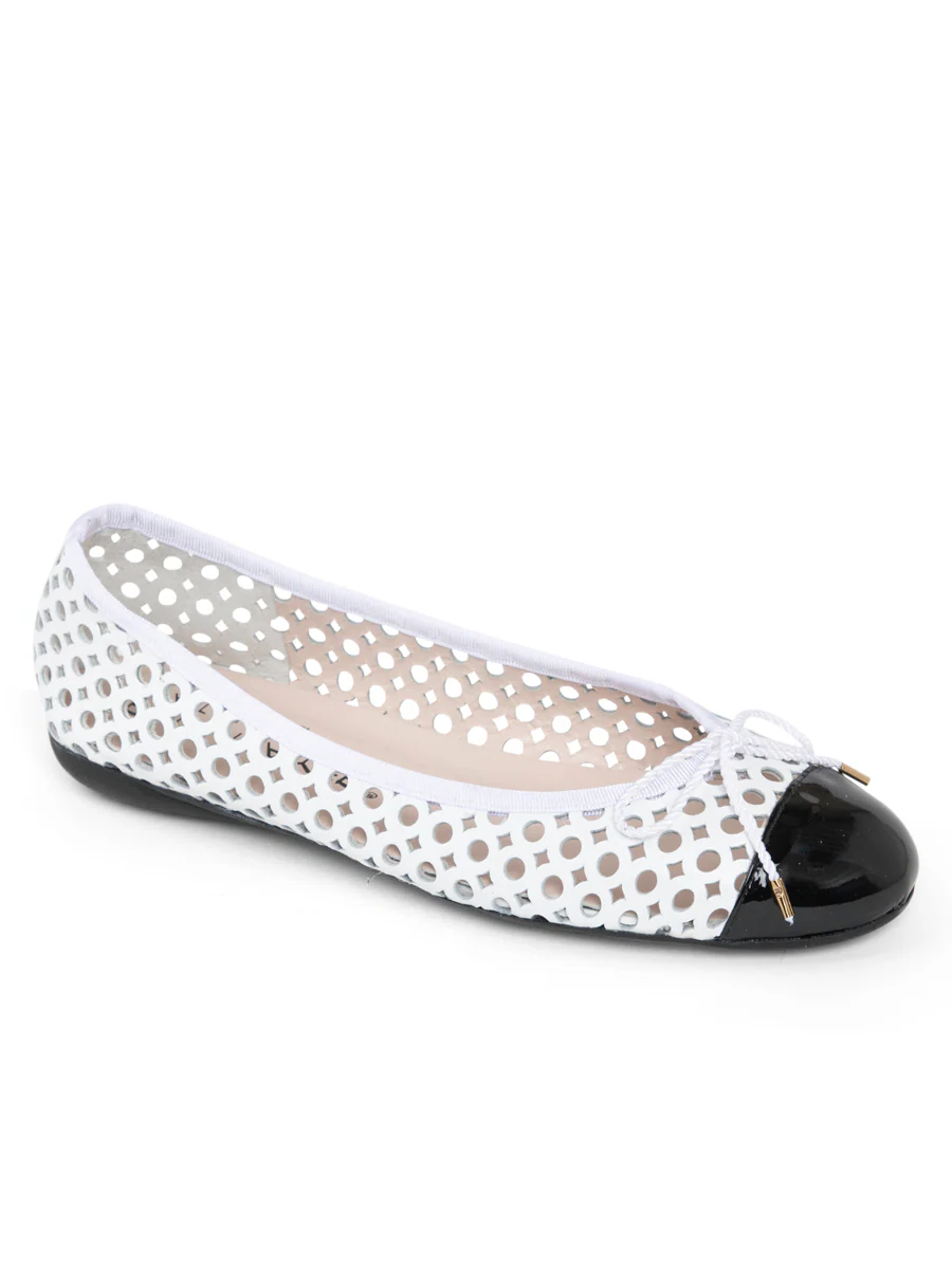 PAUL MAYER - BRANDY PERFORATED BALLET FLAT