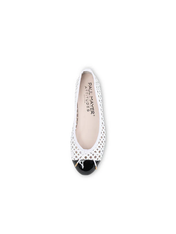 PAUL MAYER - BRANDY PERFORATED BALLET FLAT
