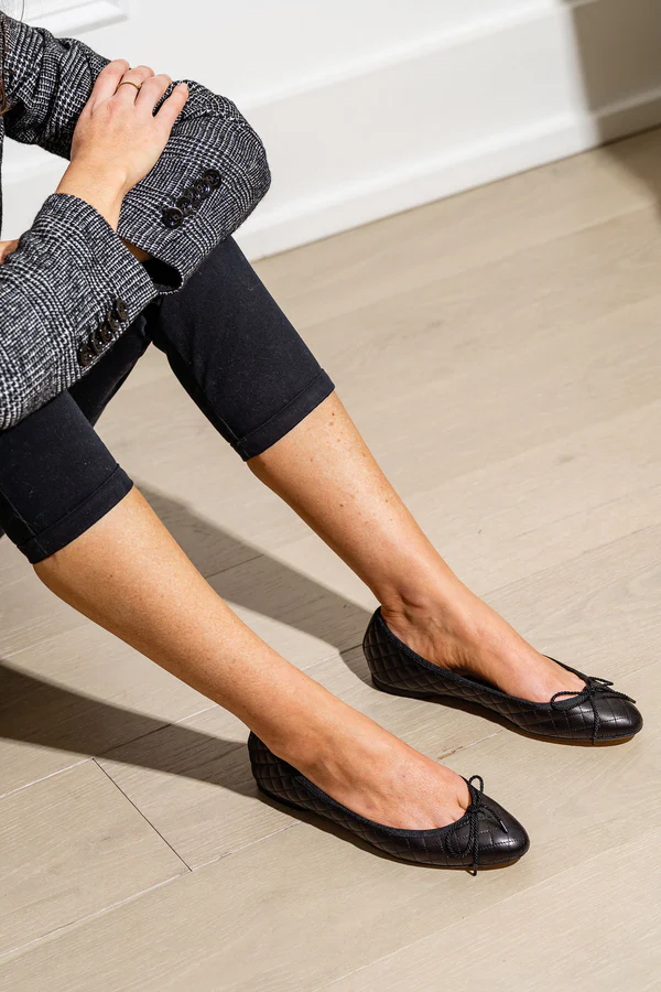 PAUL MAYER - LIDO QUILTED LEATHER BALLET FLAT