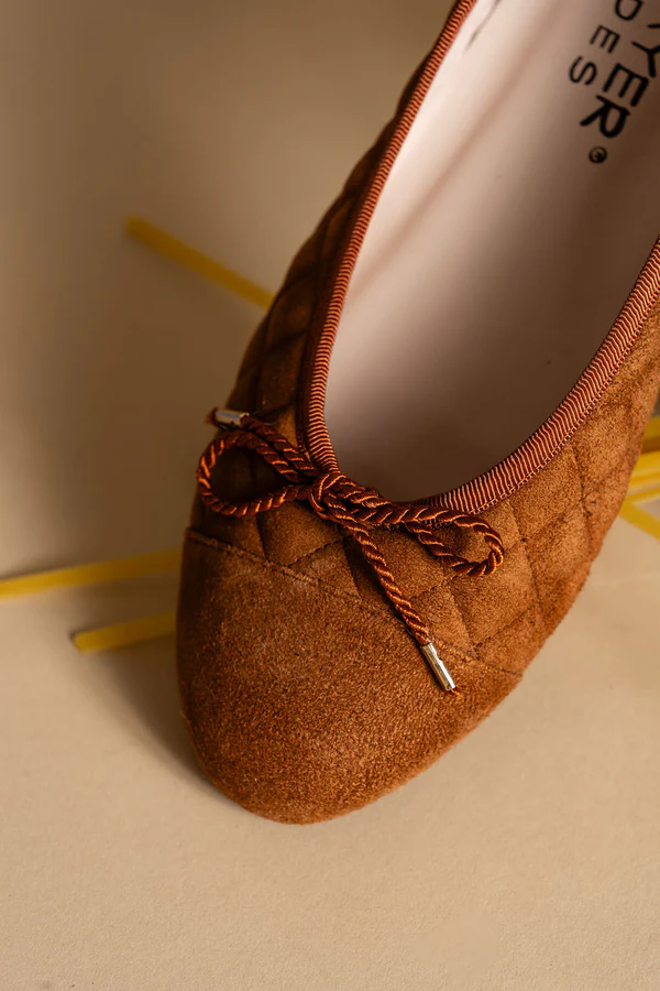 PAUL MAYER - BEST QUILTED BALLET FLAT IN SUEDE