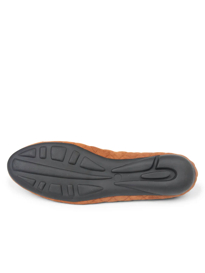 PAUL MAYER - BEST QUILTED BALLET FLAT IN SUEDE