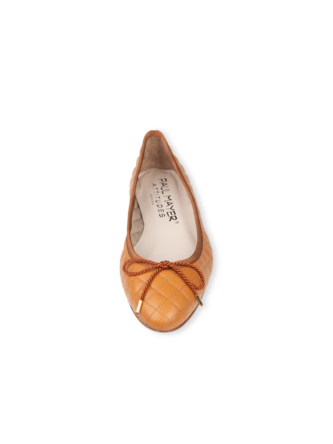 PAUL MAYER - LIDO QUILTED LEATHER BALLET FLAT
