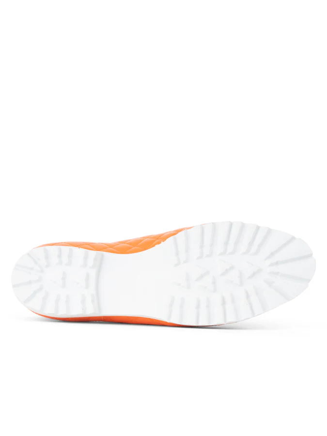 PAUL MAYER - SOS LUG SOLE SNEAKER - SIZE 6 - FUCHSIA/ORANGE