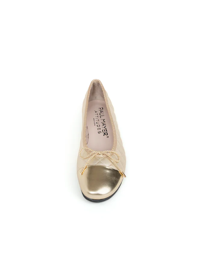 PAUL MAYER - COZY QUILTED LEATHER BALLET FLAT