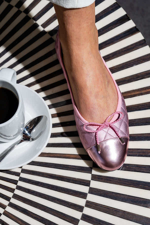 PAUL MAYER - BEST QUILTED LEATHER BALLET FLAT