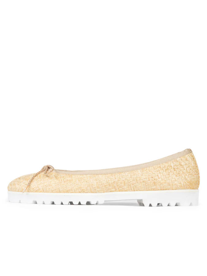 PAUL MAYER - BRAVO LUG SOLE BALLET IN RAFFIA