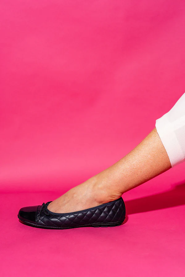 PAUL MAYER - COZY QUILTED LEATHER BALLET FLAT