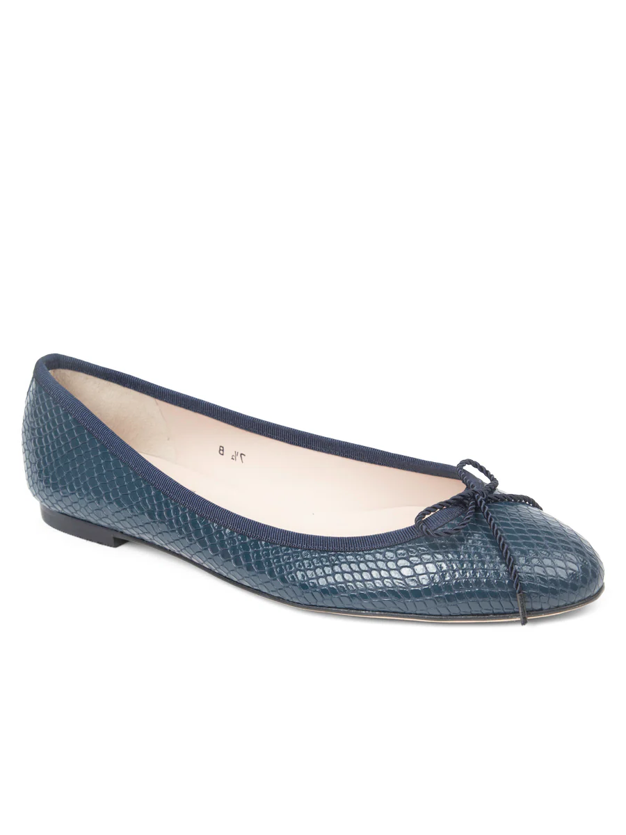 PAUL MAYER - LUXE TEXTURED LEATHER BALLET FLAT