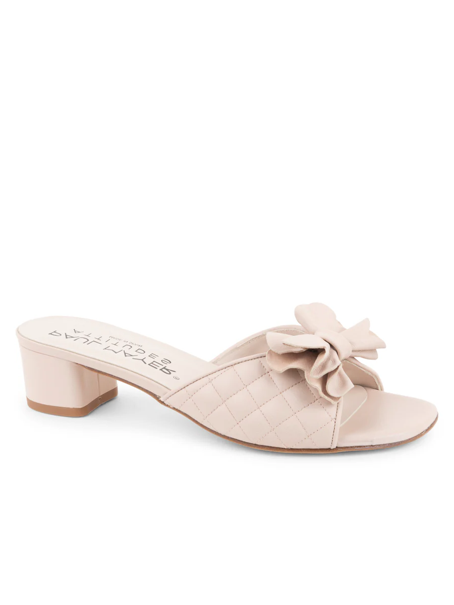 PAUL MAYER - PONGO BLOCK HEELED SANDAL- SIZE 7 - NUDE
