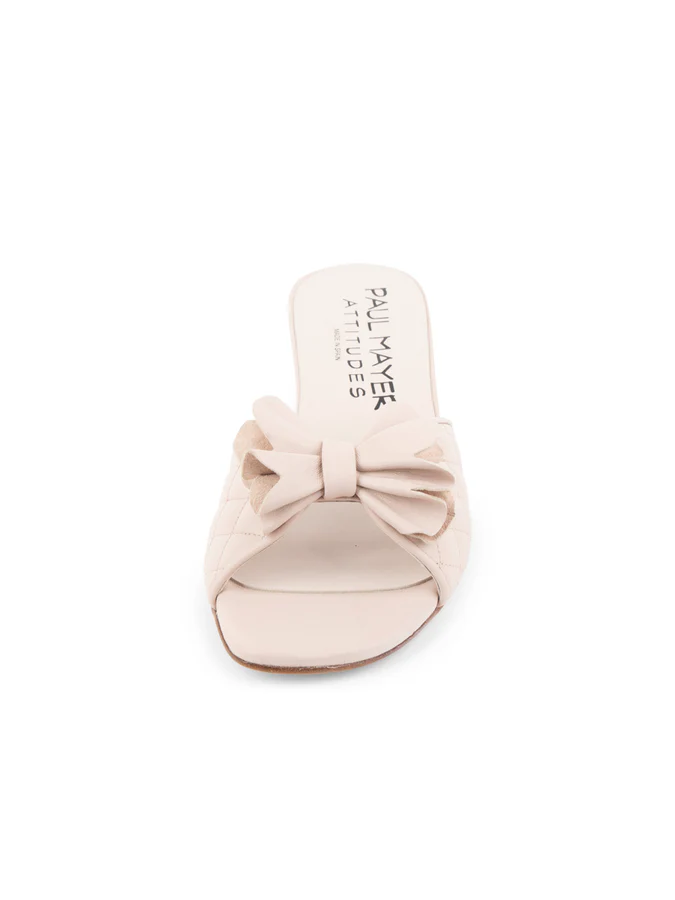 PAUL MAYER - PONGO BLOCK HEELED SANDAL- SIZE 7 - NUDE