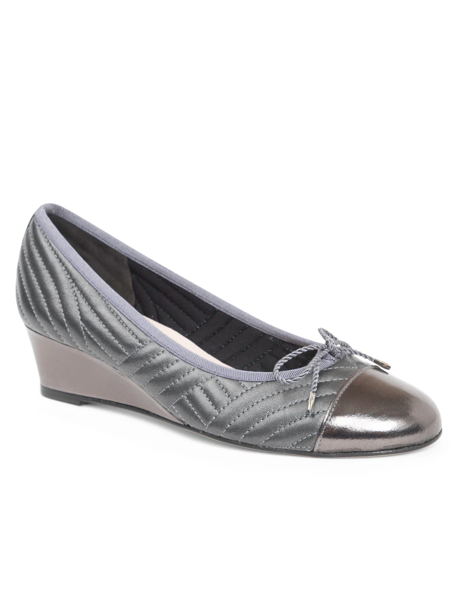 PAUL MAYER - NUBA QUILTED LEATHER WEDGE