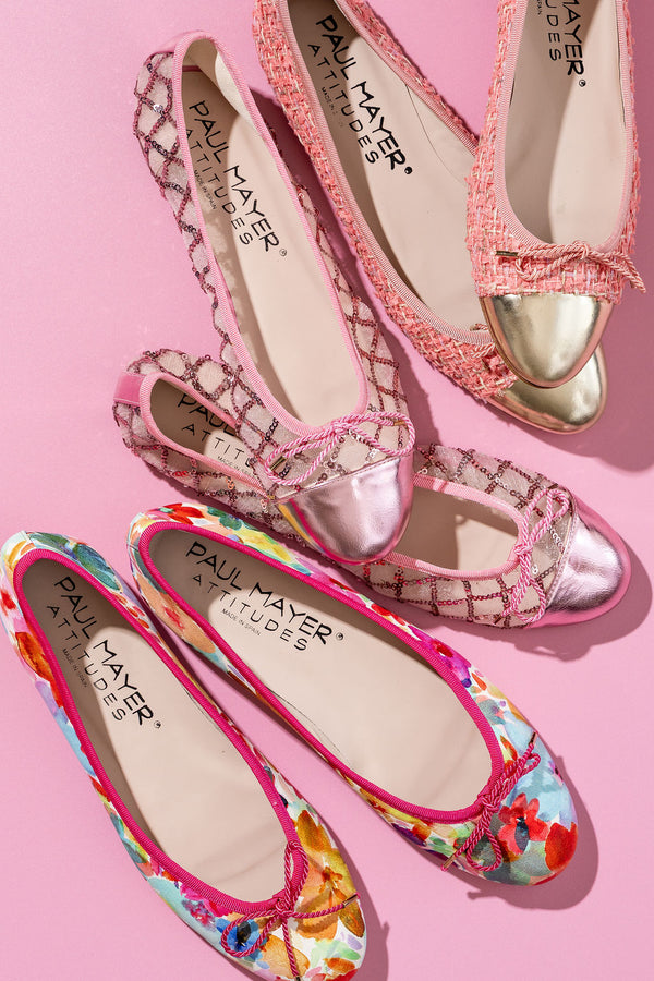 PAUL MAYER - LUXE TWEED BALLET FLAT