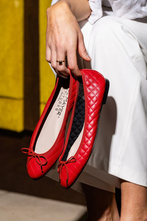 PAUL MAYER - LIDO QUILTED LEATHER BALLET FLAT