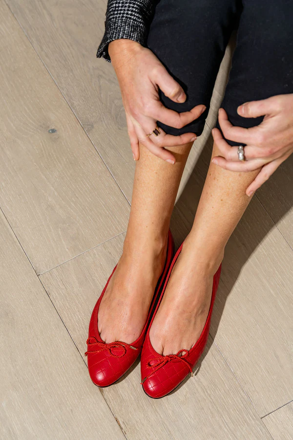 PAUL MAYER - LIDO QUILTED LEATHER BALLET FLAT