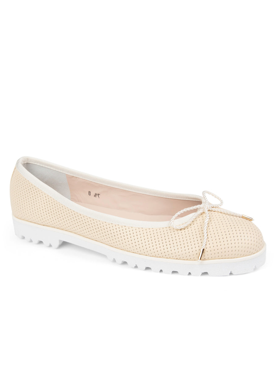 PAUL MAYER - BRAVO LUG SOLE BALLET IN PERFORATED LEATHER