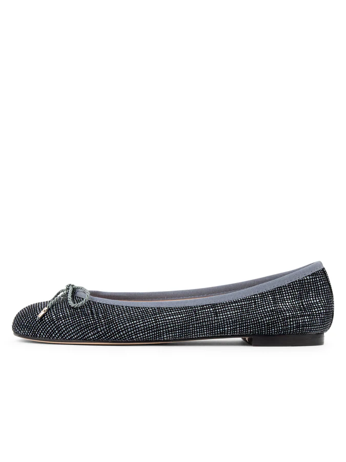 PAUL MAYER - BINGO TEXTURED LEATHER BALLET FLAT