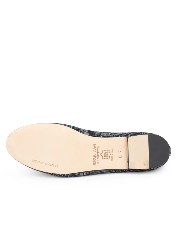 PAUL MAYER - BINGO TEXTURED LEATHER BALLET FLAT