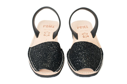Pons Wedge Glitter, Black, gallery view 2