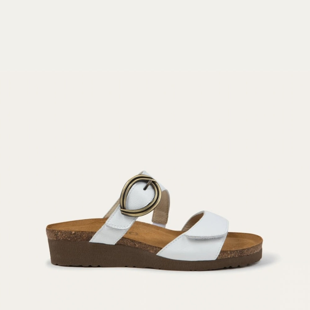 Simone in Soft White Leather, product view 1