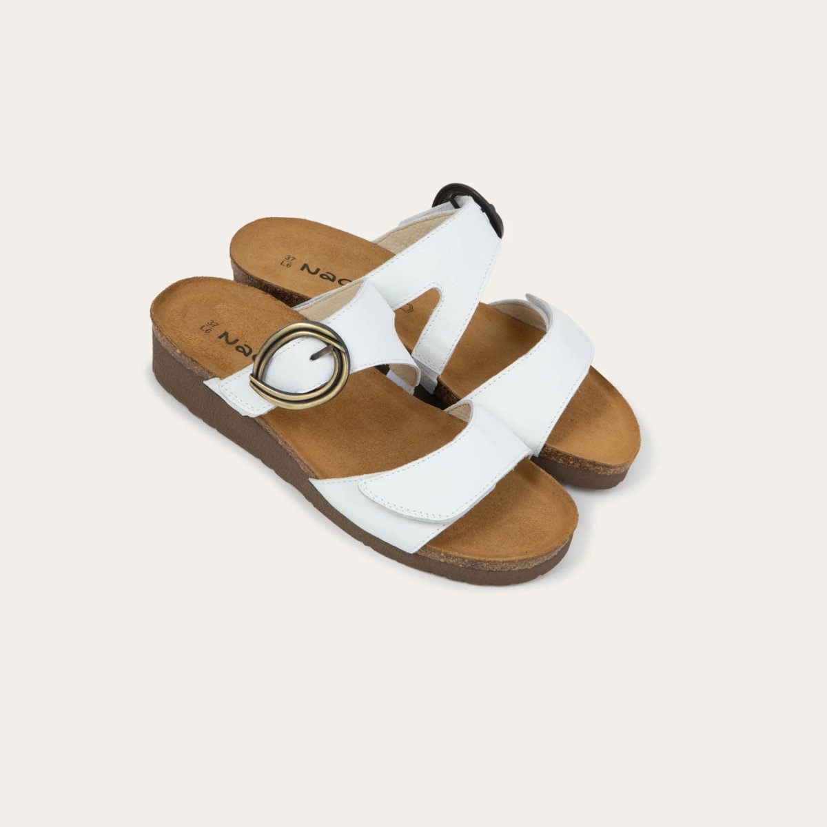 Simone in Soft White Leather, product view 5