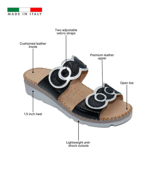 La Plume - Sugar Ring Detail Adjustable Sandal