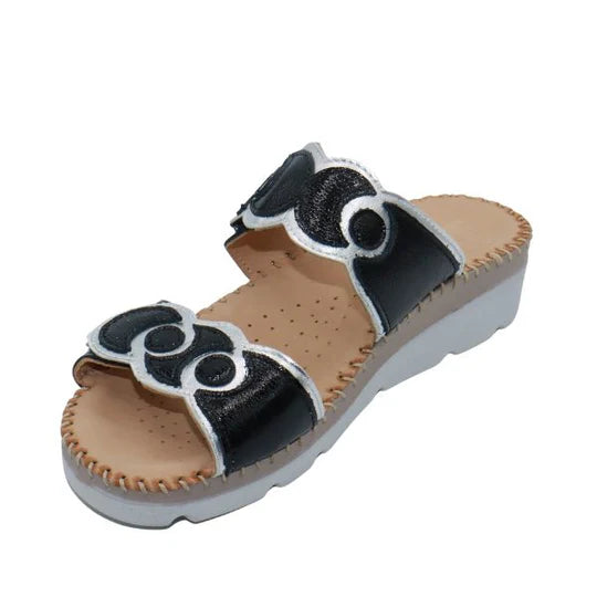 La Plume - Sugar Ring Detail Adjustable Sandal