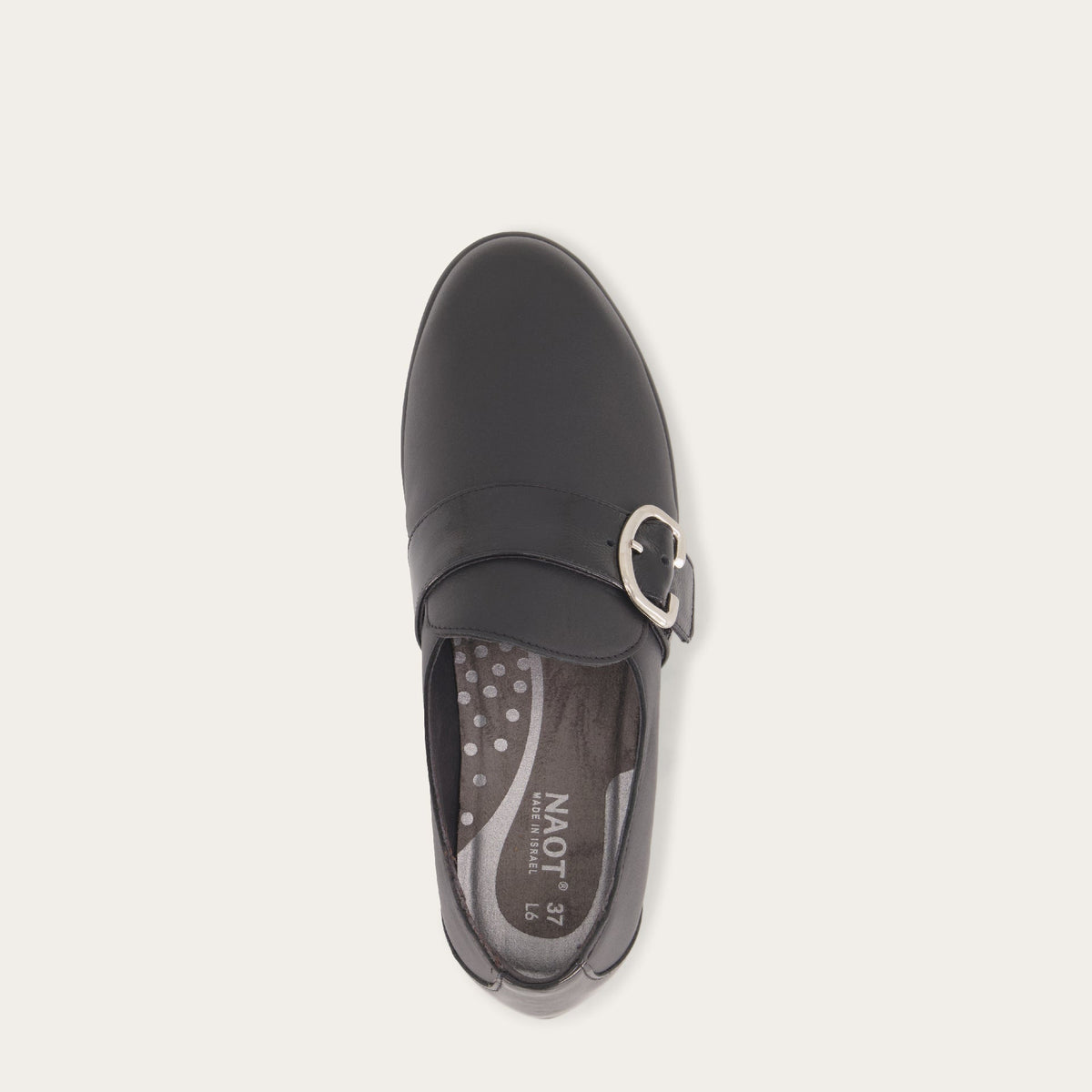 Viscol in Jet Black Leather/Black Crinkle Patent Leather, product view 3