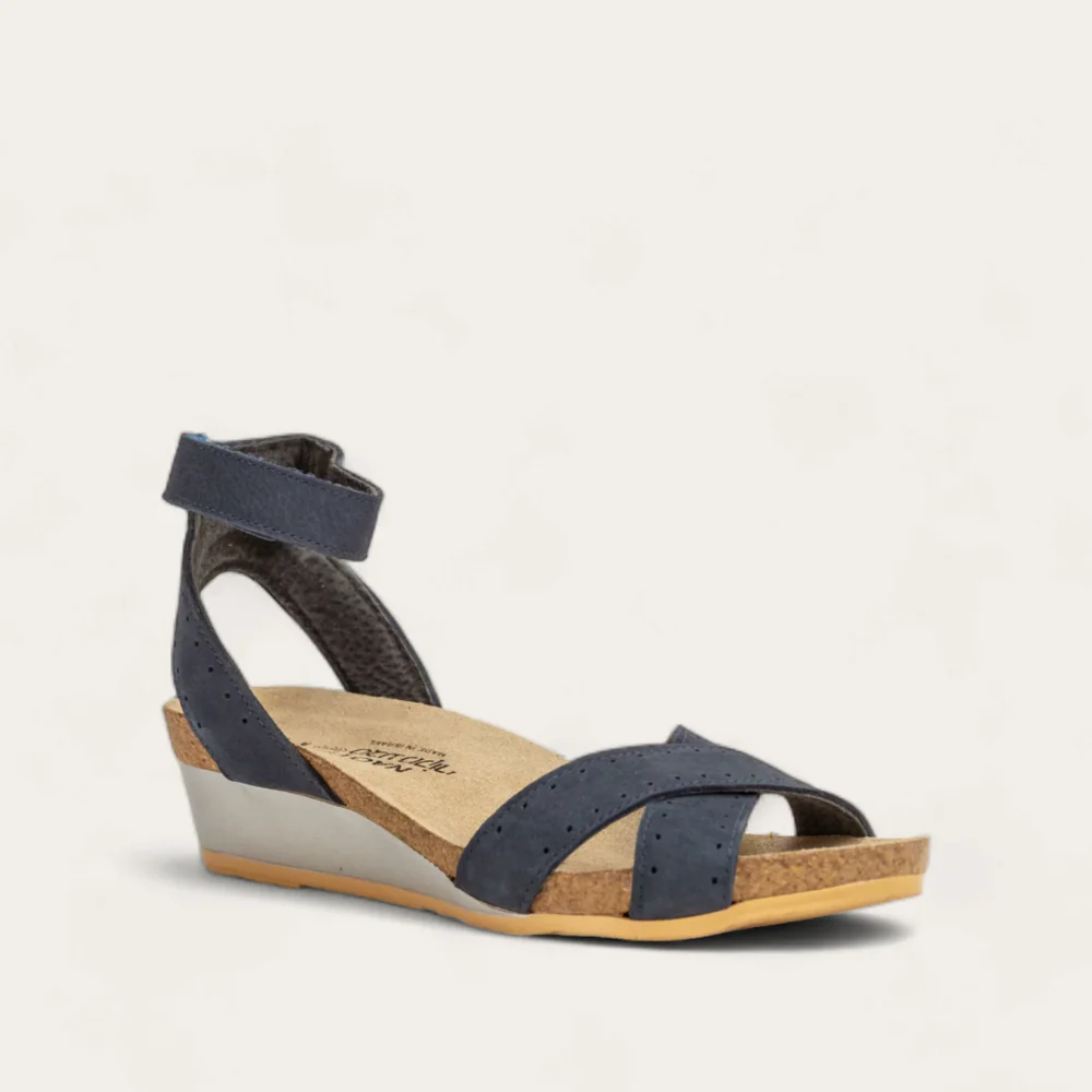 NAOT - WAND - SIZE 39 - NAVY VELVET NUBUCK/GLASS BROWN