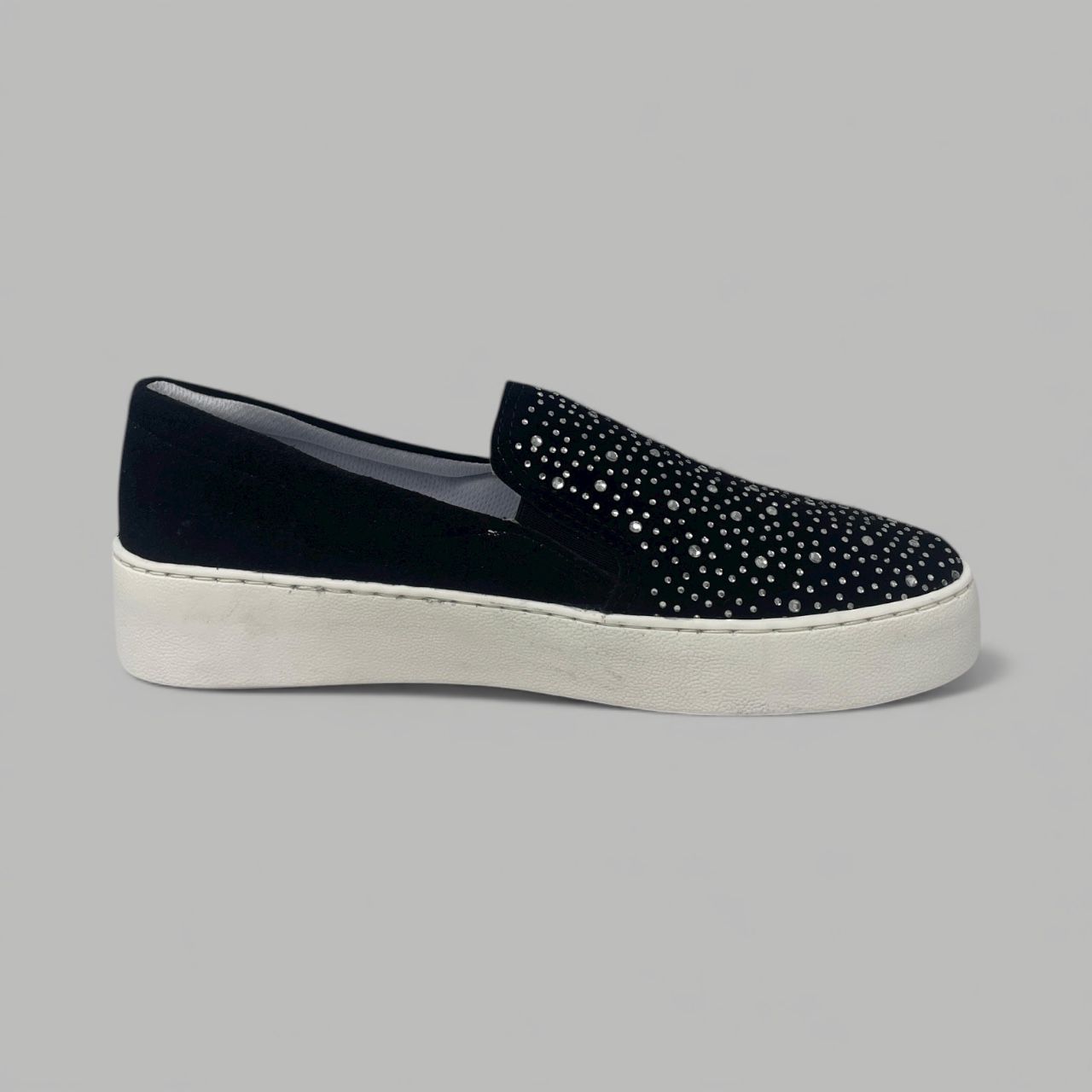 BOTTERO - EMBELLISHED PLATFORM SNEAKER - SIZE 10 - BLACK/WHITE