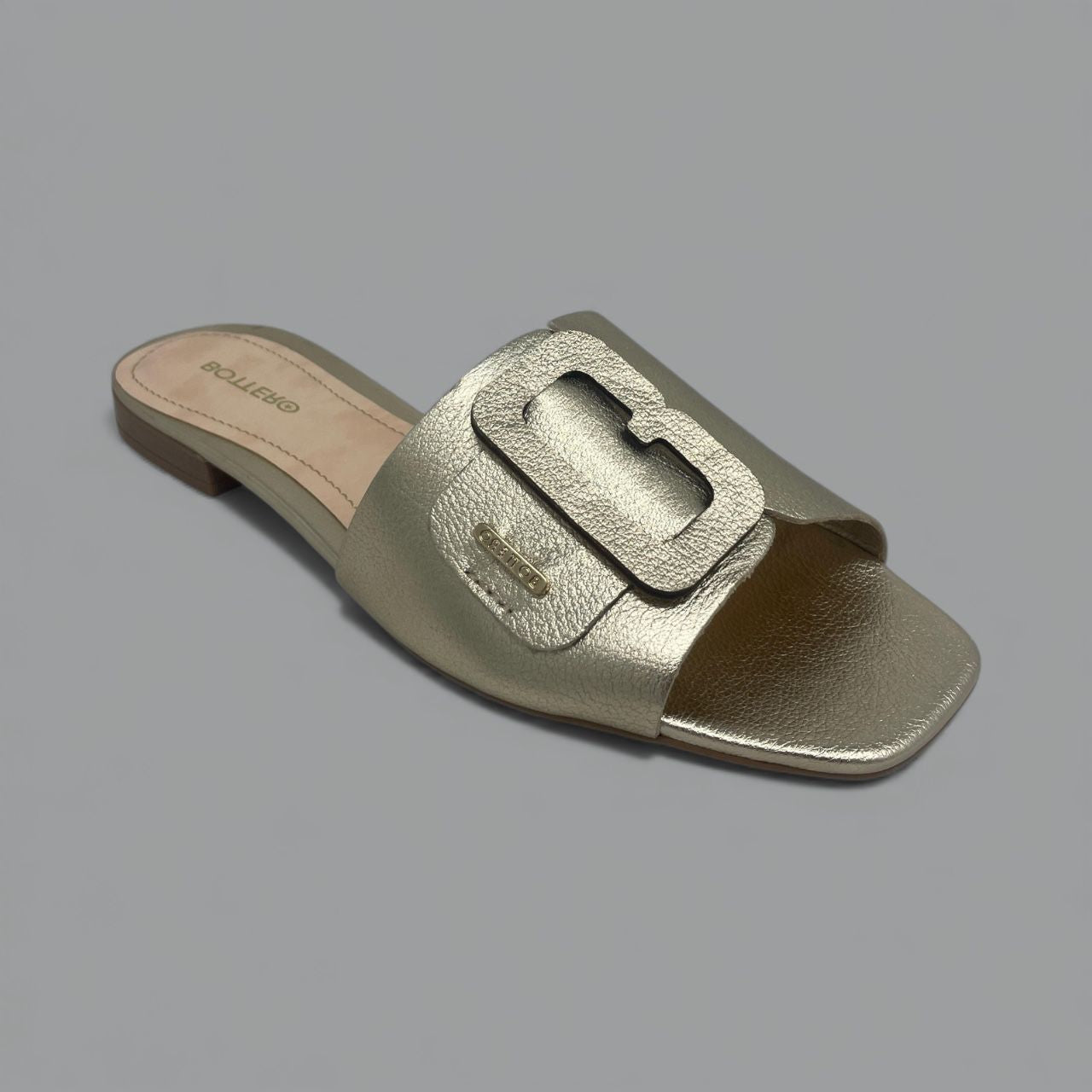 BOTTERO - METALLIC SLIDE - SIZE 10 - GOLD