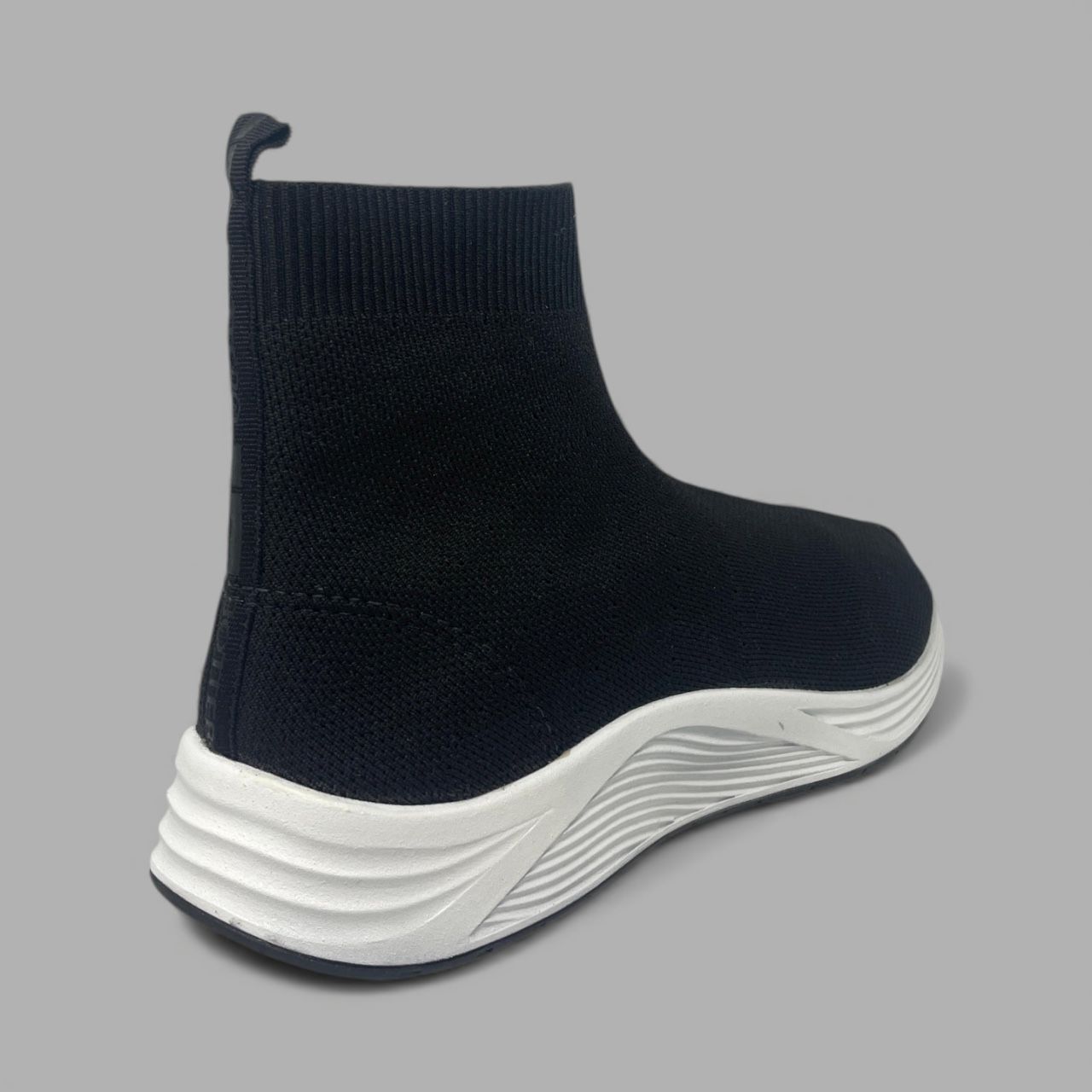 BOTTERO – KNIT SOCK SNEAKER - SIZE 6 - BLACK/WHITE