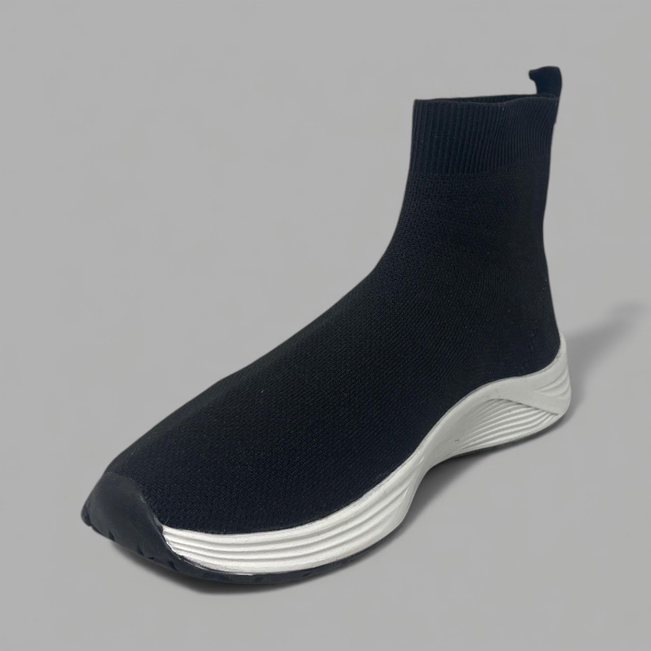 BOTTERO – KNIT SOCK SNEAKER - SIZE 6 - BLACK/WHITE