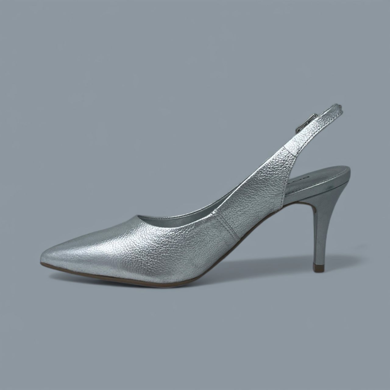 BOTTERO - SLINGBACK HEEL - SIZE 6 - SILVER