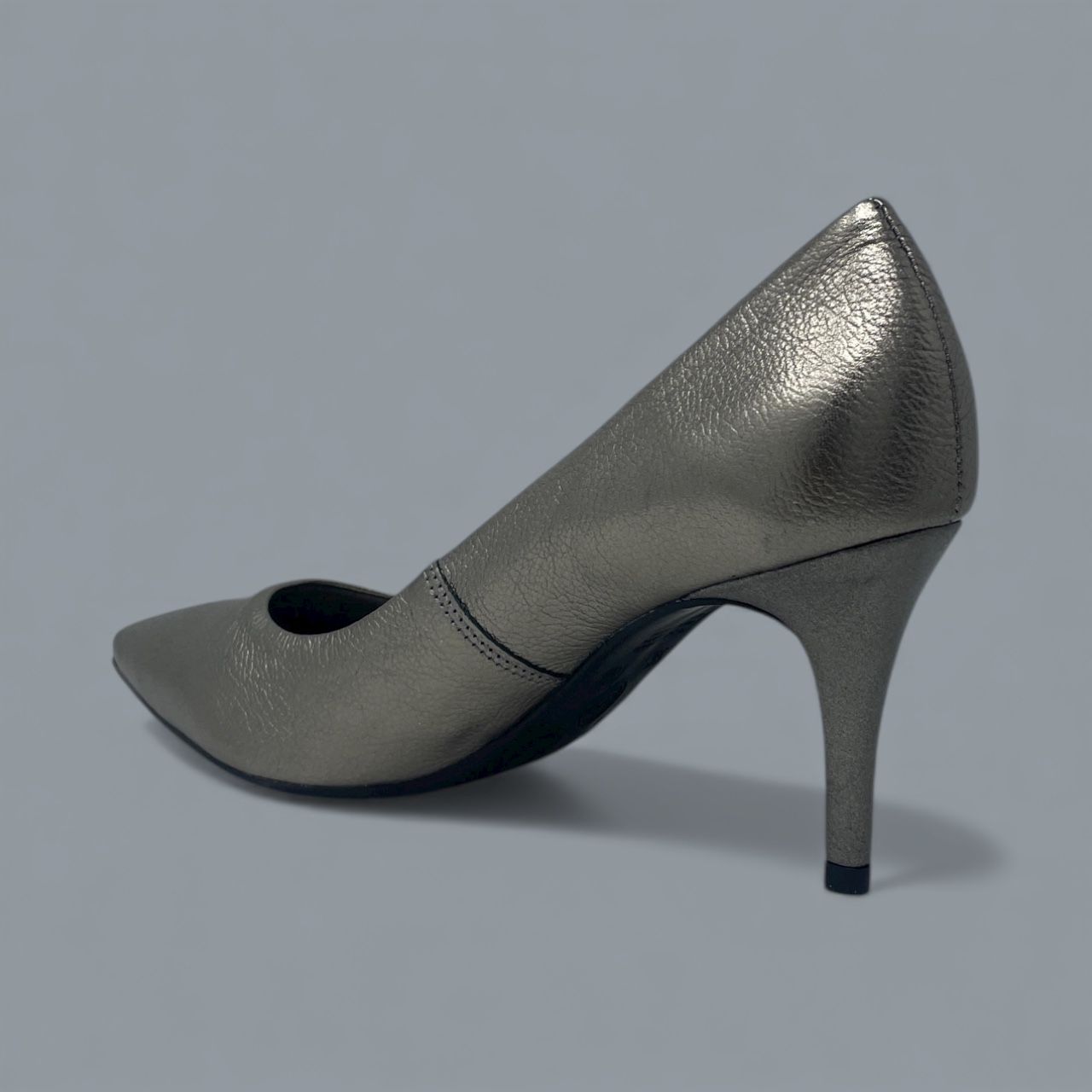 BOTTERO – PEWTER STILETTO PUMP - SIZE 8 - PEWTER