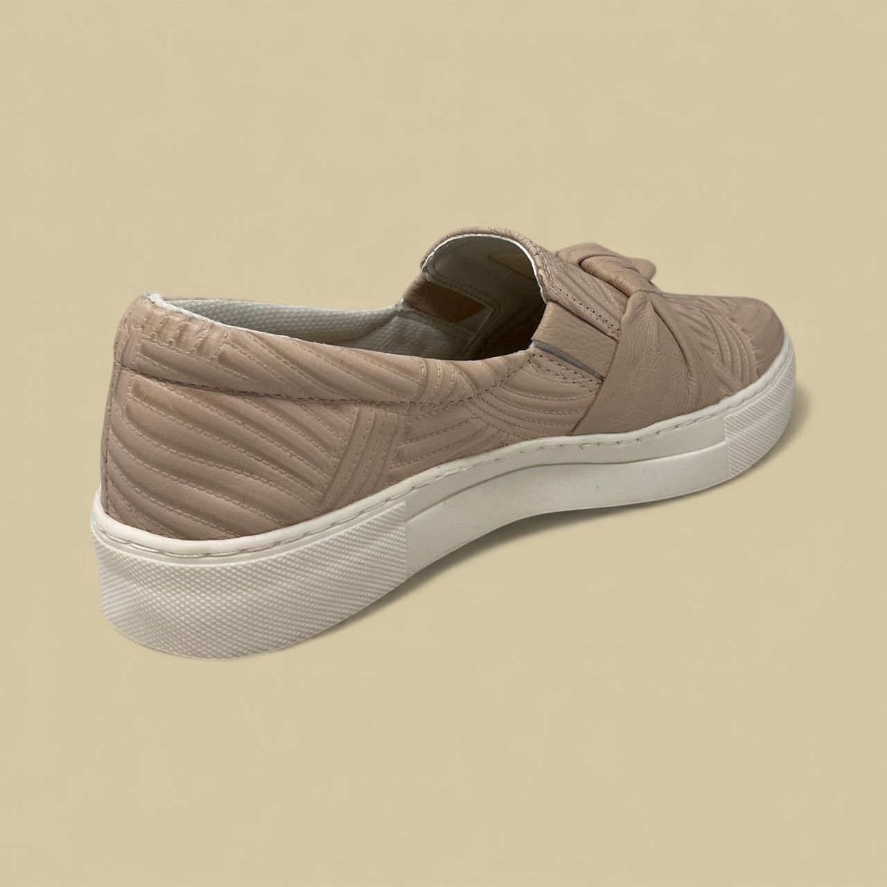 VERAFATTO - EMBOSSED SLIP-ON SNEAKER - SIZE 9 - BLUSH