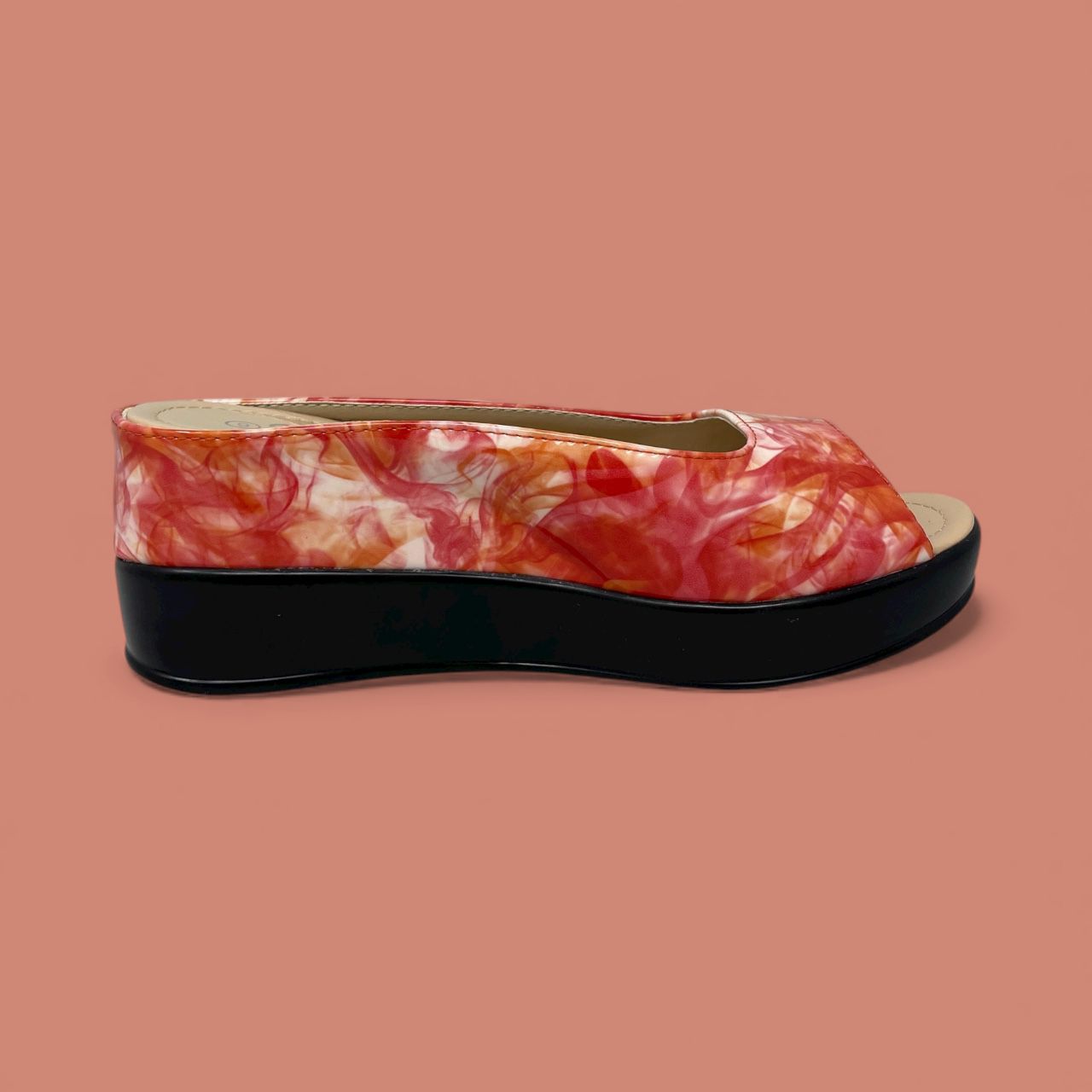HELEN'S HEART – SLIDE PLATFORM - SIZE 9 - ORANGE
