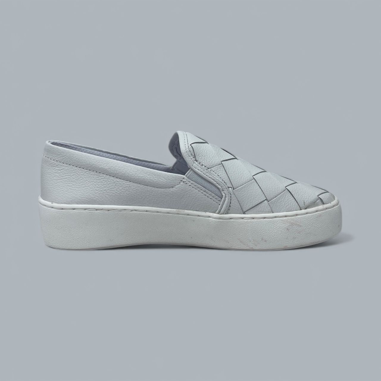 BOTTERO - WOVEN PLATFORM SNEAKER - SIZE 6 - WHITE