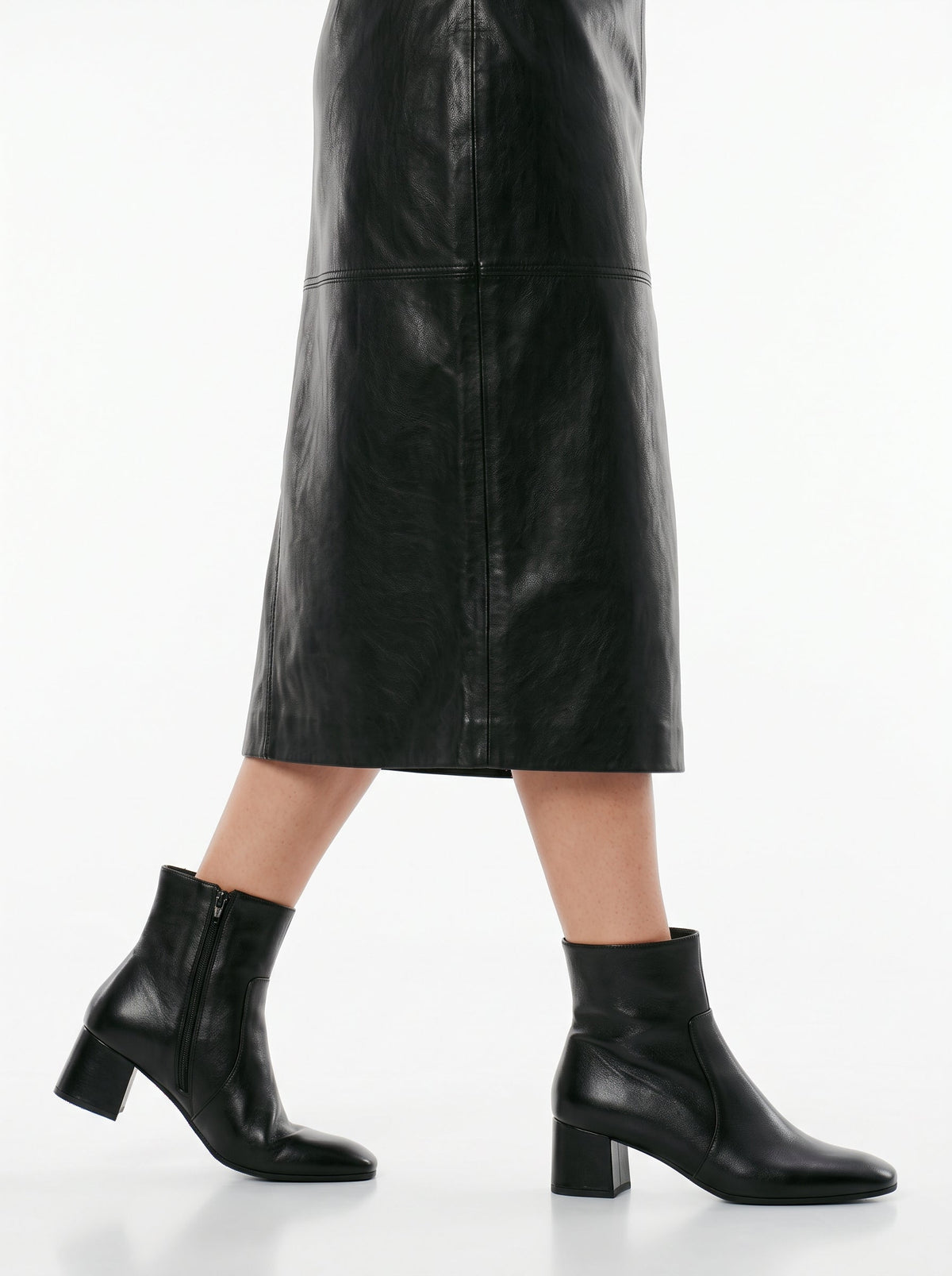 Michele Lopriore Veronique Ankle Boots, Leather Black, gallery view 4