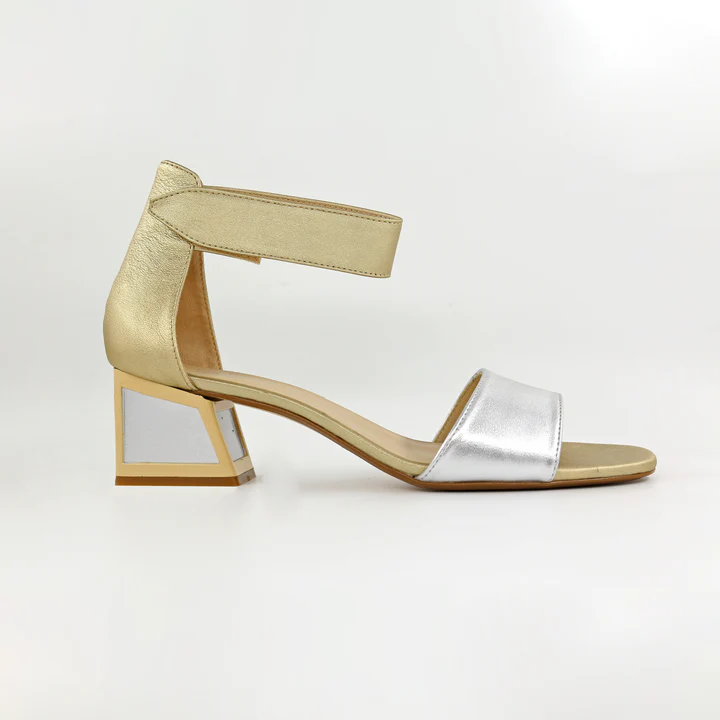FRENCH COMFORT - ELIJAH - SIZE 6 - SILVER / CHAMPAGNE