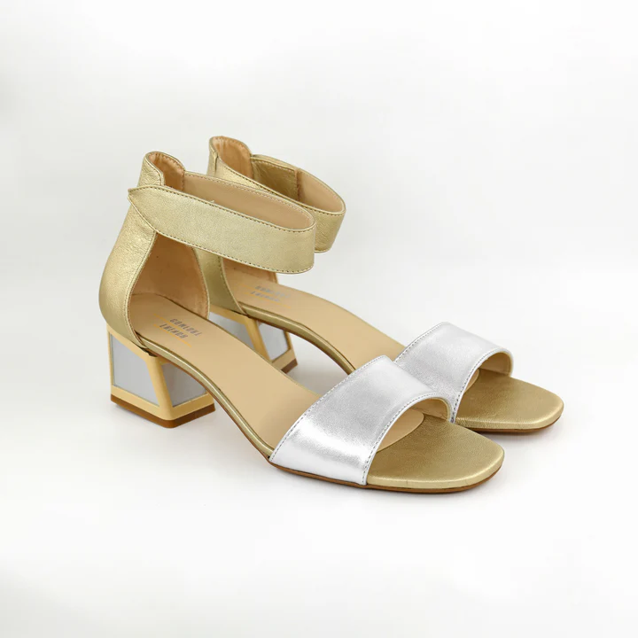 FRENCH COMFORT - ELIJAH - SIZE 6 - SILVER / CHAMPAGNE