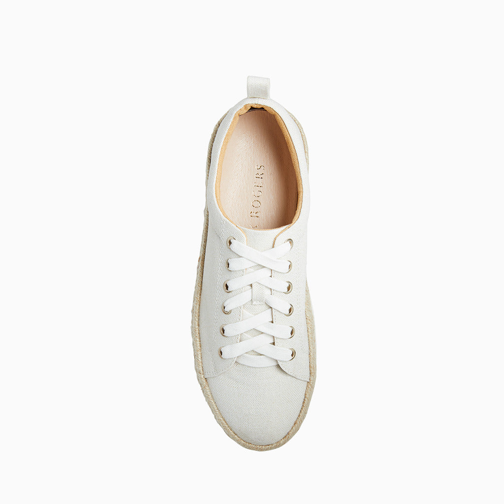 Jack Rogers - Mia Platform Sneaker - WHITE/GOLD - view 3