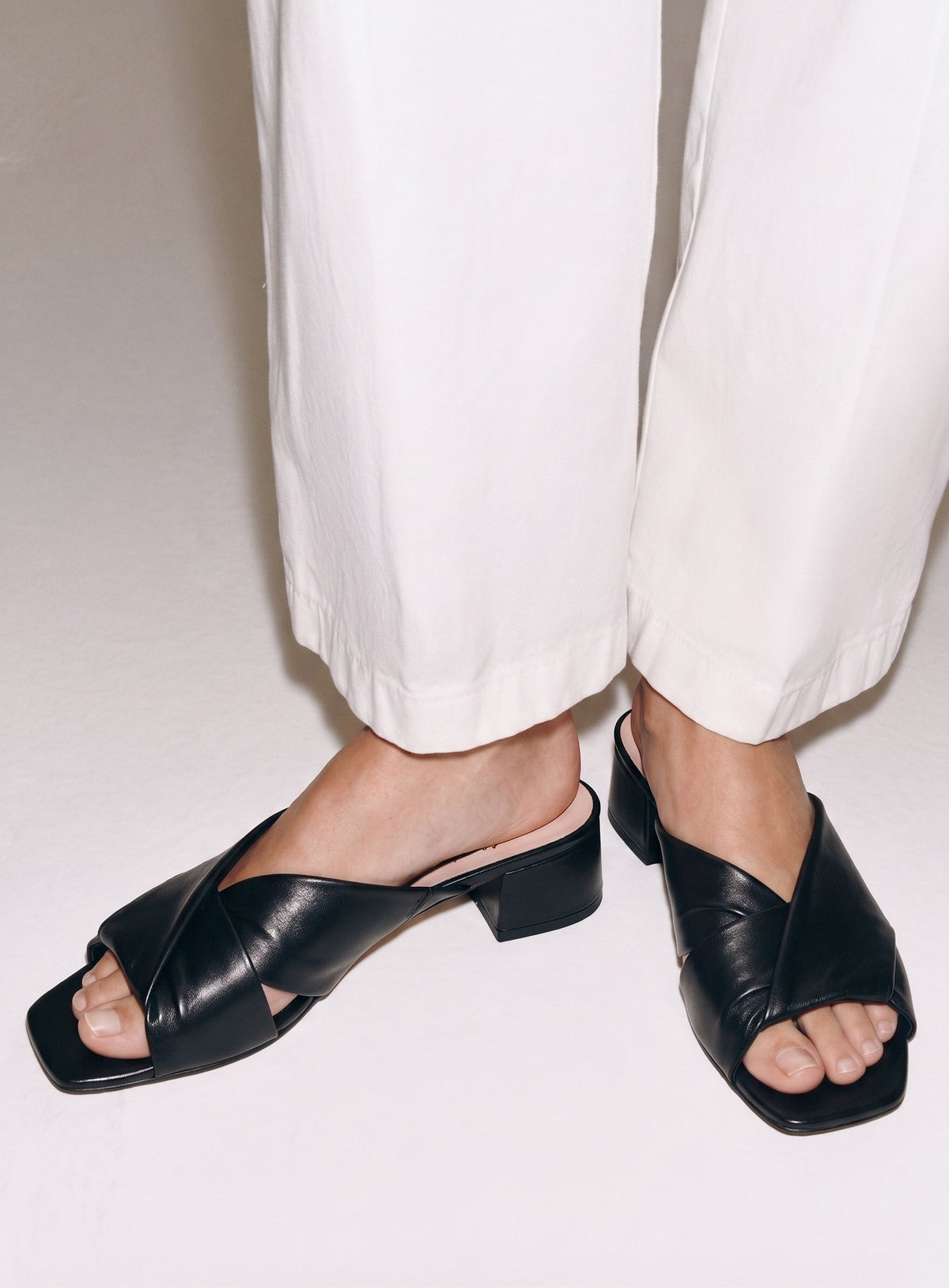 Michele Lopriore Magenta Sandals, Nappa Nero, gallery view 5