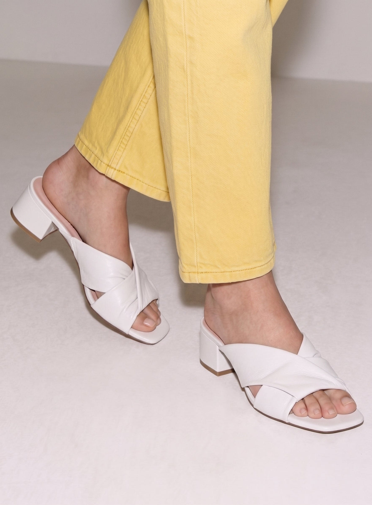 Michele Lopriore Magenta Sandals, Nappa Bianco, gallery view 5